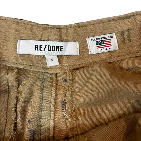 Re/Done Desert Army Camo Print Upcycle Cargo Pant NWT size Small - Picture 6 of 16